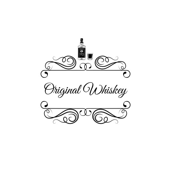 Download Vintage Whiskey Label Svg Alcohol Bottle Scotch Irish Etsy