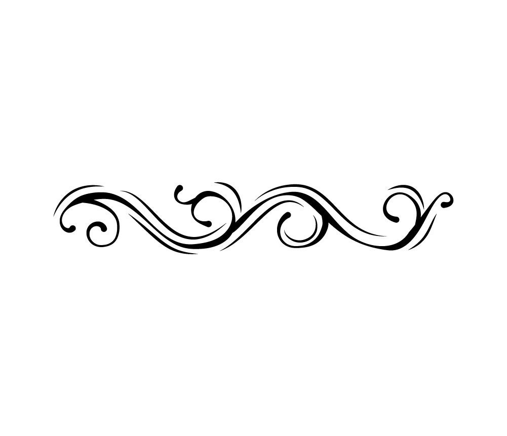 Download Swirl floral line SVG Page border Decoration Ornament | Etsy