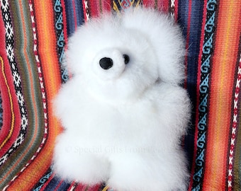 Tiny Alpaca Fur Teddy - Pocket-Size Cuteness for Every Day