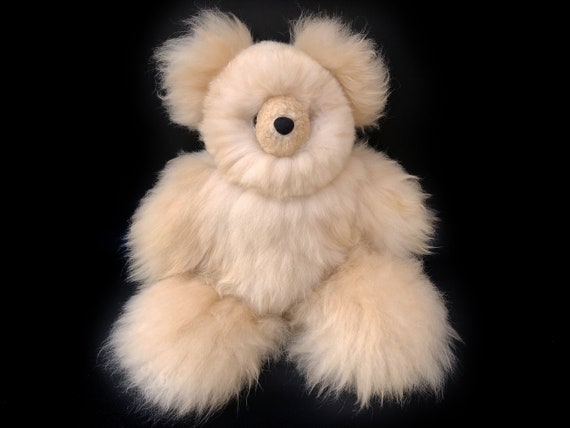 alpaca fur teddy bear