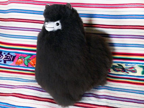 black alpaca plush