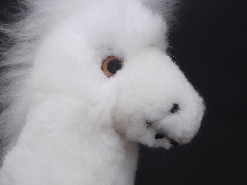 Soft Pony Stuffed Pony Stuffed Plush Pony White Pony Handmade Horse Stuffed Animal Horse Peruvian Alpaca Alpaca Gift