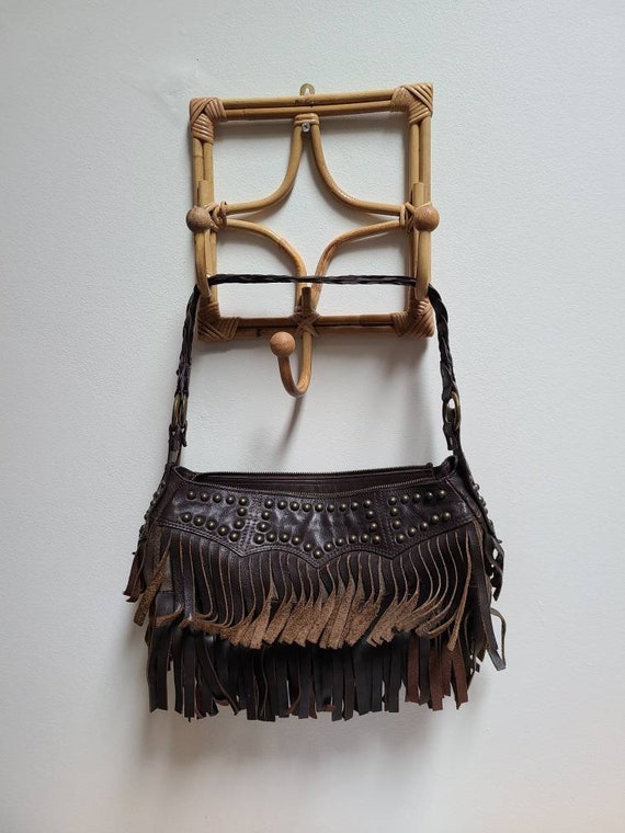 Betsy Johnson leather fringe bag