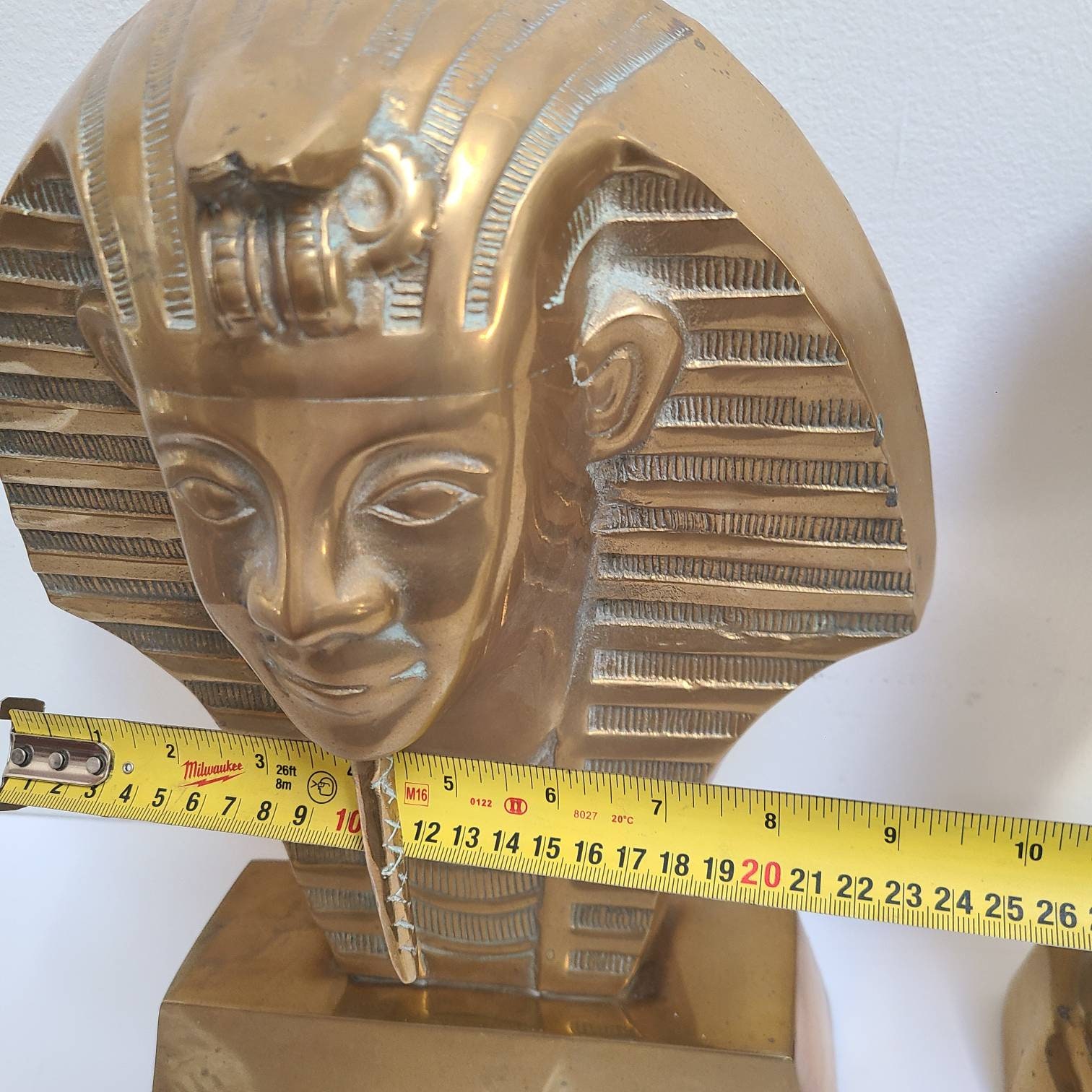 Large brass Egyptian busts brass art Pharoah bust Etsy