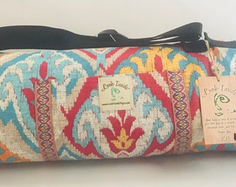 Handmade, durable, spacious, unique one of a kind yoga mat bags