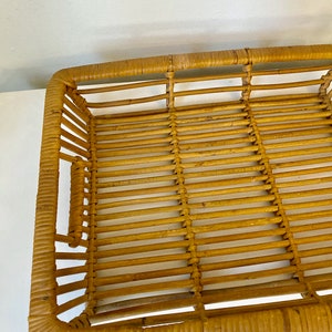 Vintage Bamboo (Basket) Tray - 15x12 Inches