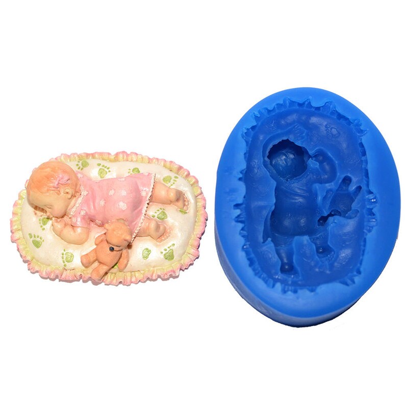 3D Molds Sleeping Baby Girl on Blanket Mold/first Impression Etsy