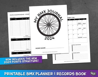 2024 BMX Planner and Journal – Printable Download