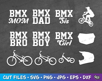 BMX Race Vector Bundle - Use in Cricut and Silhouette