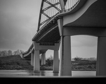 Sauvie Island Bridge. Portland Oregon, Canvas, Print, Artwork, Photograph, Ocean, Beach