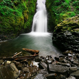Bridal Veil Falls, Bridal Veil, Oregon, Canvas, Print, Artwork, Photograph, Landscape Photography, Waterfall