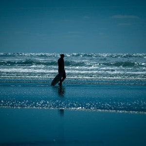 Beach Bumb (Blue), Pacific City, Oregon, Canvas, Print, Artwork, Photograph, Landscape Photography, Ocean