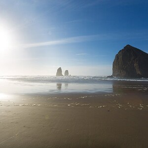 Haystack Rock Cannon Beach Oregon, Canvas, Print, Artwork, Photograph, Landscape Photography, Beach, Ocean