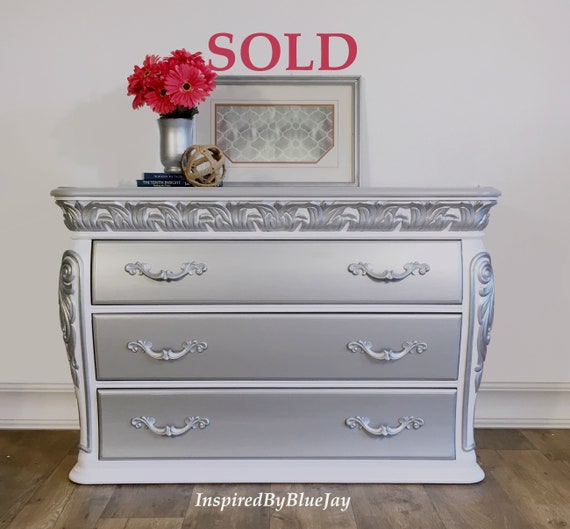 Refinished Painted Dresser Bedroom Furniture Sold Etsy