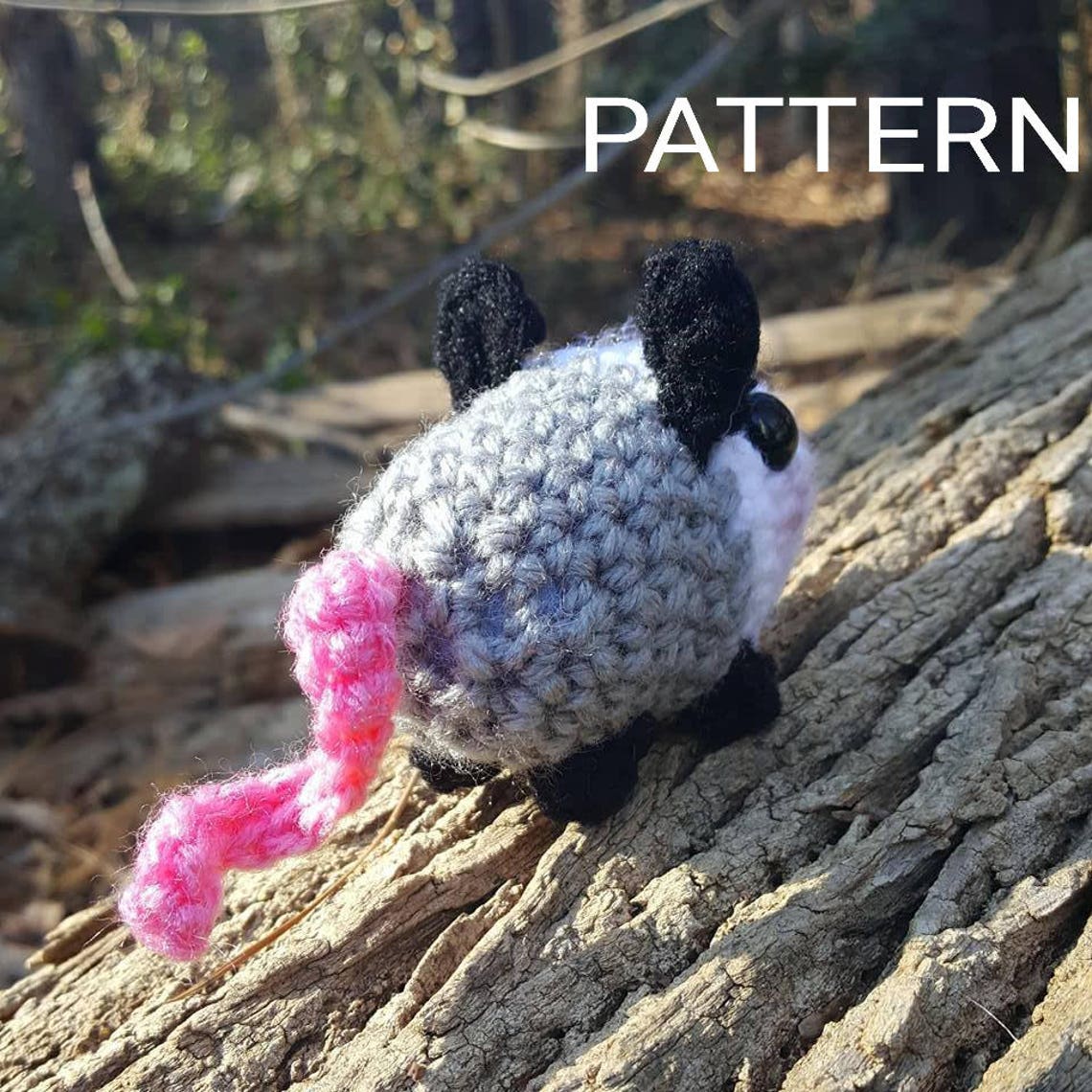 Crochet Pattern Baby Opossum Amigurumi Plushie Mini Possum Etsy
