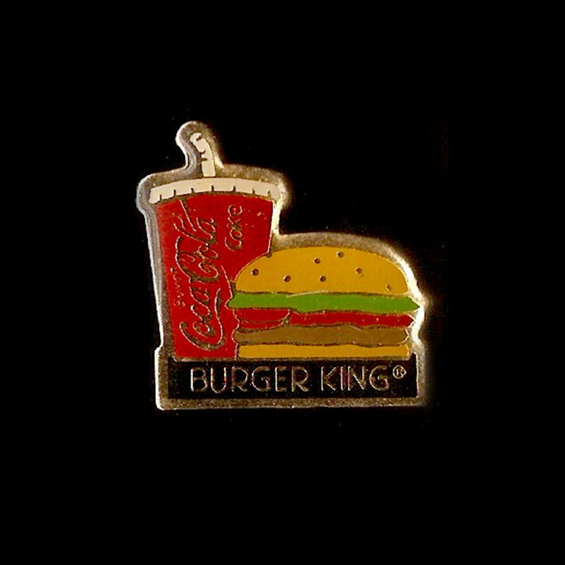 Burger King Vintage Enamel Lapel Pin - Etsy