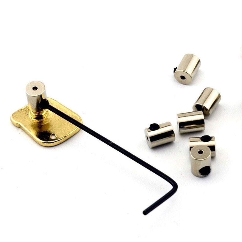10pcs Locking Pin Backs，Brass Locking clutch,Pin Keepers,White K pin back