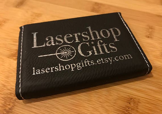 Laser Engraved Business Card Holder For Him Or Her Etsy