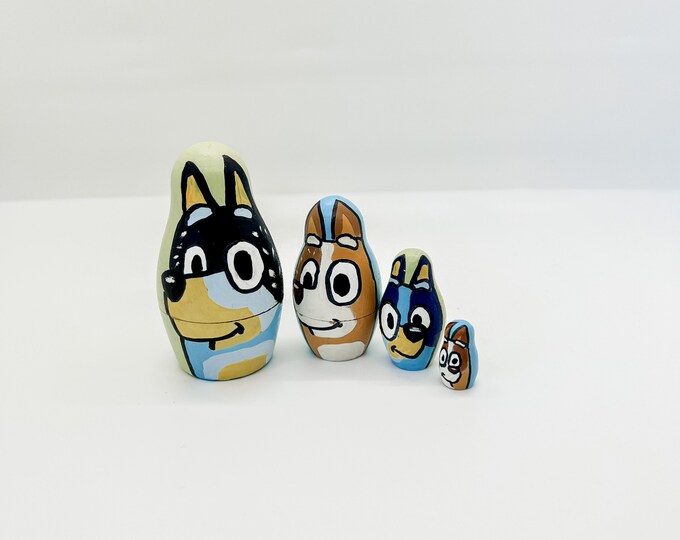 Bluey Nesting Dolls Etsy