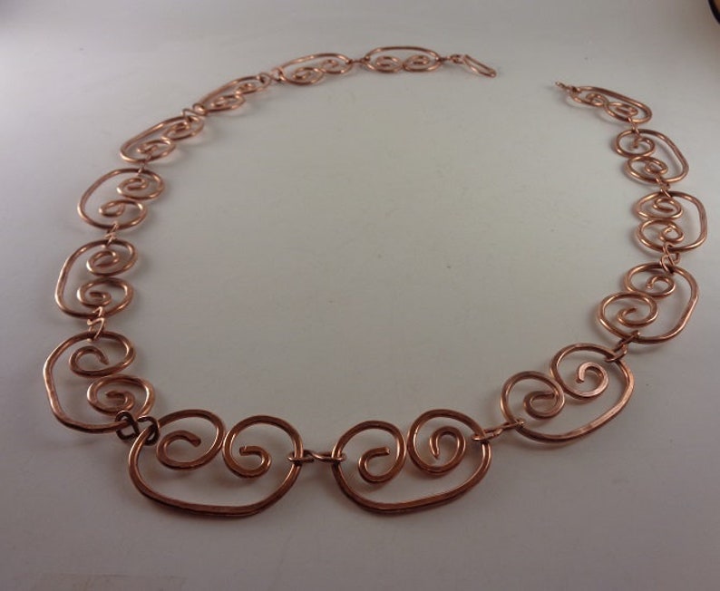 Handmade Curled Necklace Inspired by Pablo Picasso Model