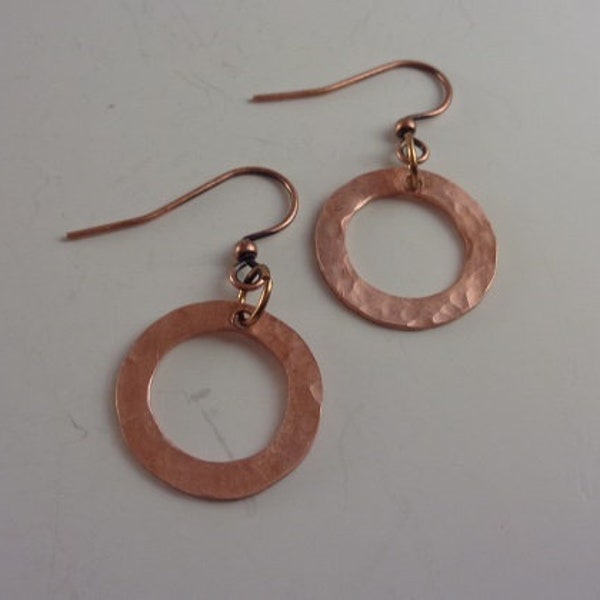 Copper Bead Earrings Etsy