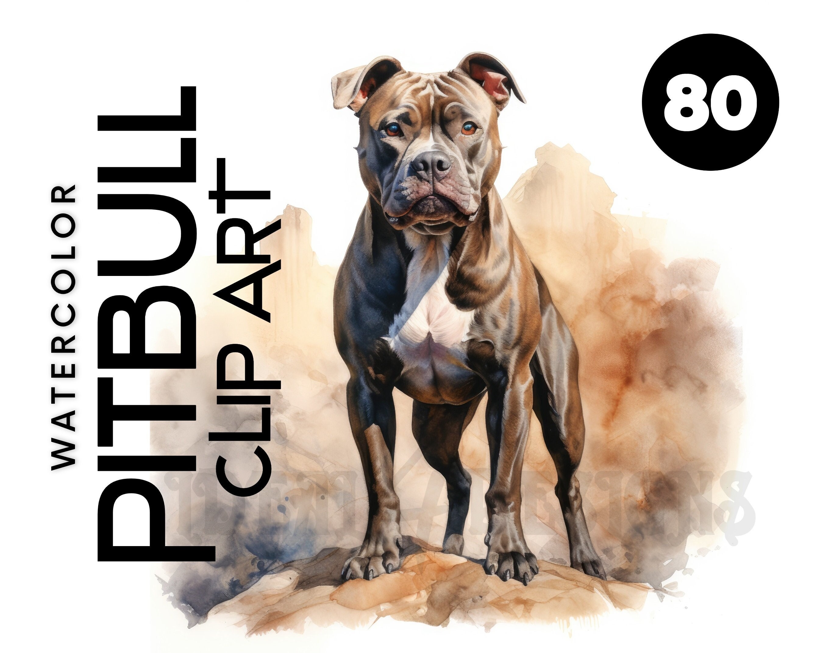 Mujer hermosa Individualidad melodía 80 Pitbull Clipart Watercolor Dog Clip Art Cute Watercolor - Etsy