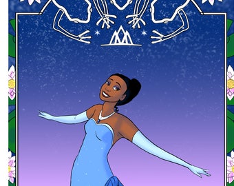 Princess Tiana art print