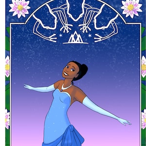 Princess Tiana art print
