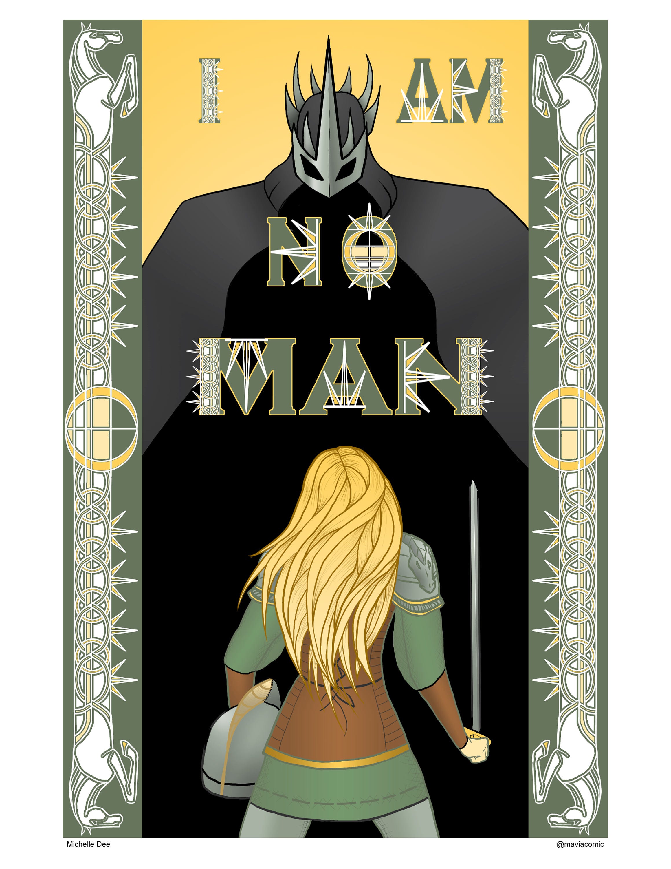 Lady of Rohan  Sticker for Sale by TanjaKosta