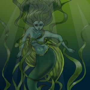 The Seaweed Woman art print