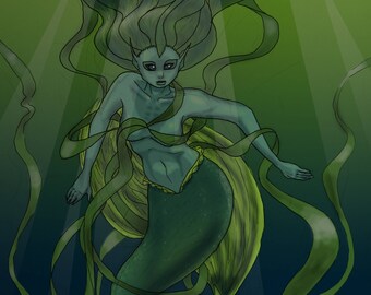 The Seaweed Woman art print