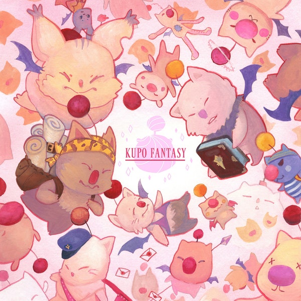 Final Fantasy Moogle Poster