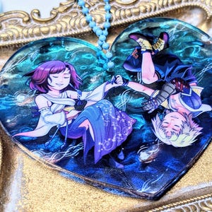 Yuna and Tidus Water Acrylic Charm!