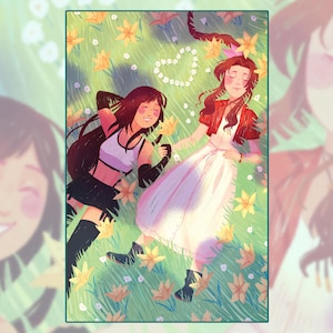Aerith and Tifa Print