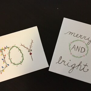 Tarjetas de Navidad hechas a mano