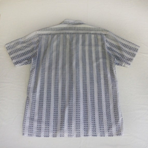 Vintage 1960s Gloster shirt with stripe paisley p… - image 2