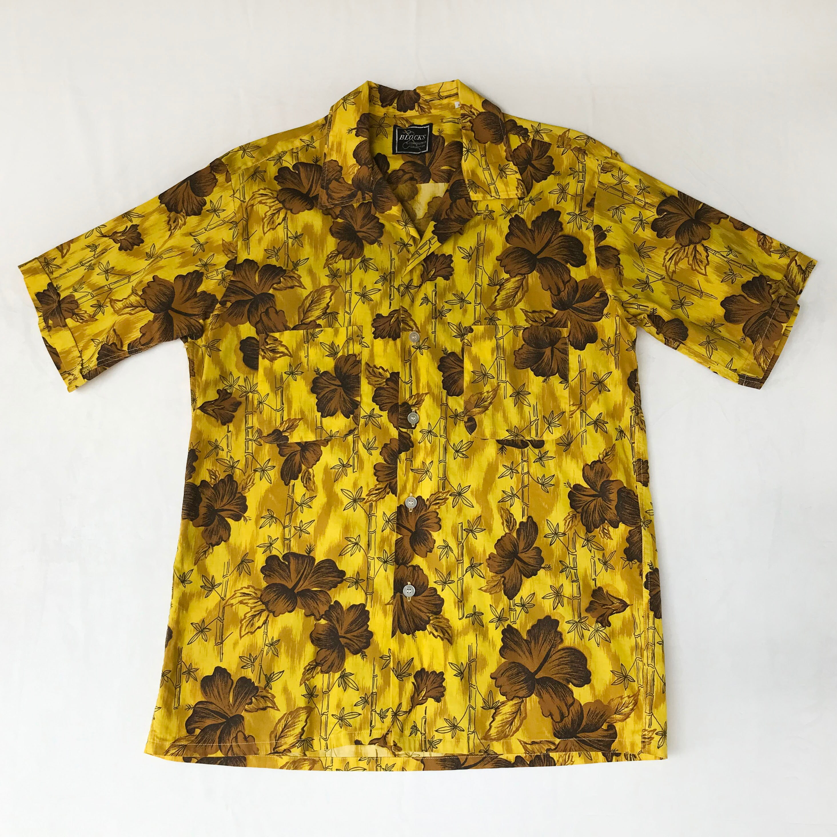 60s Blocks vintage shirt シャツ トップス メンズ 最新の激安