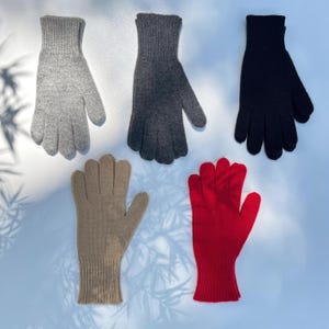 Pure Premium Wool Handmade Knitted Gloves for Women, Hypoallergenic Knit Accessories, best gift for her