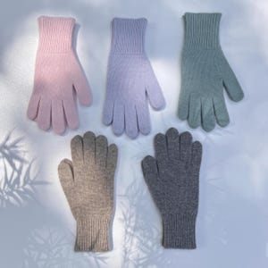 Premium Wool Knitted Gloves for Women, Handmade Gloves, Hypoallergenic Knit Accessories, best gift for mom