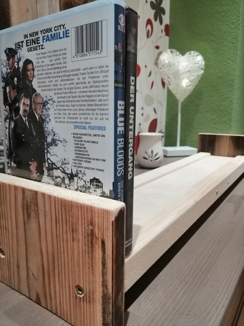 New Wooden Shelf For Books Cd Dvd Blueray - 