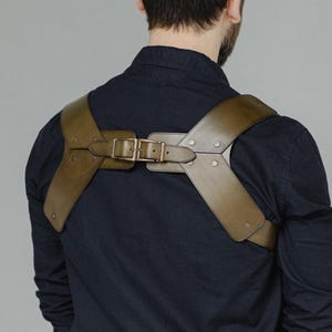 Handmade Suspenders - Groomsmen, Perfect Gift for Him, Wedding Suspenders. Stylish Mens Leather Suspenders  Great Men&#39;s Gift, Bachelor Party