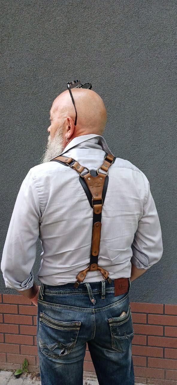 Hide Groom, Suspenders With Adjustable Size Straps For Men
