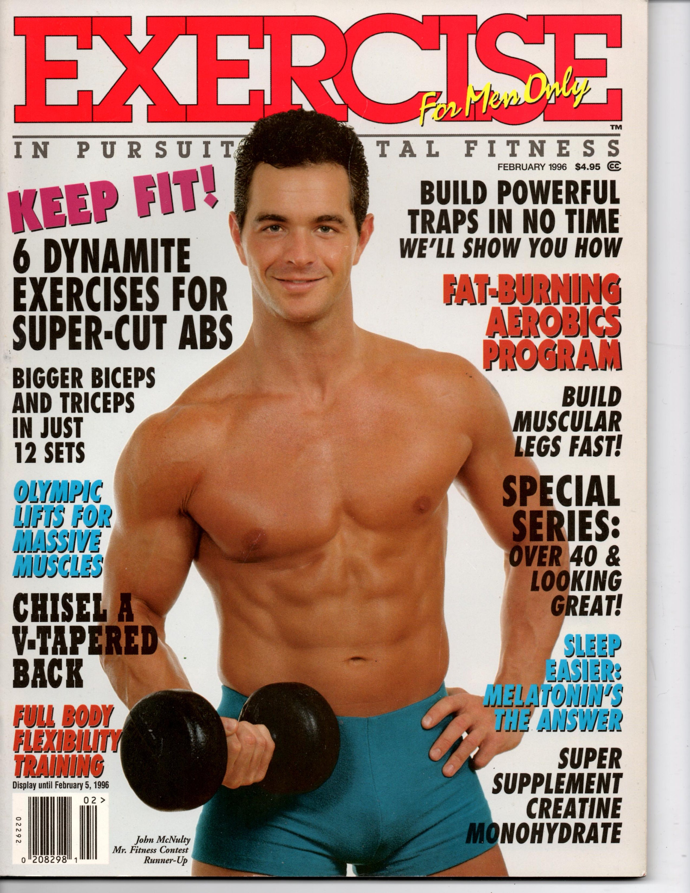 Exercise For Men Only magazine february 1996 vol 12 Etsy