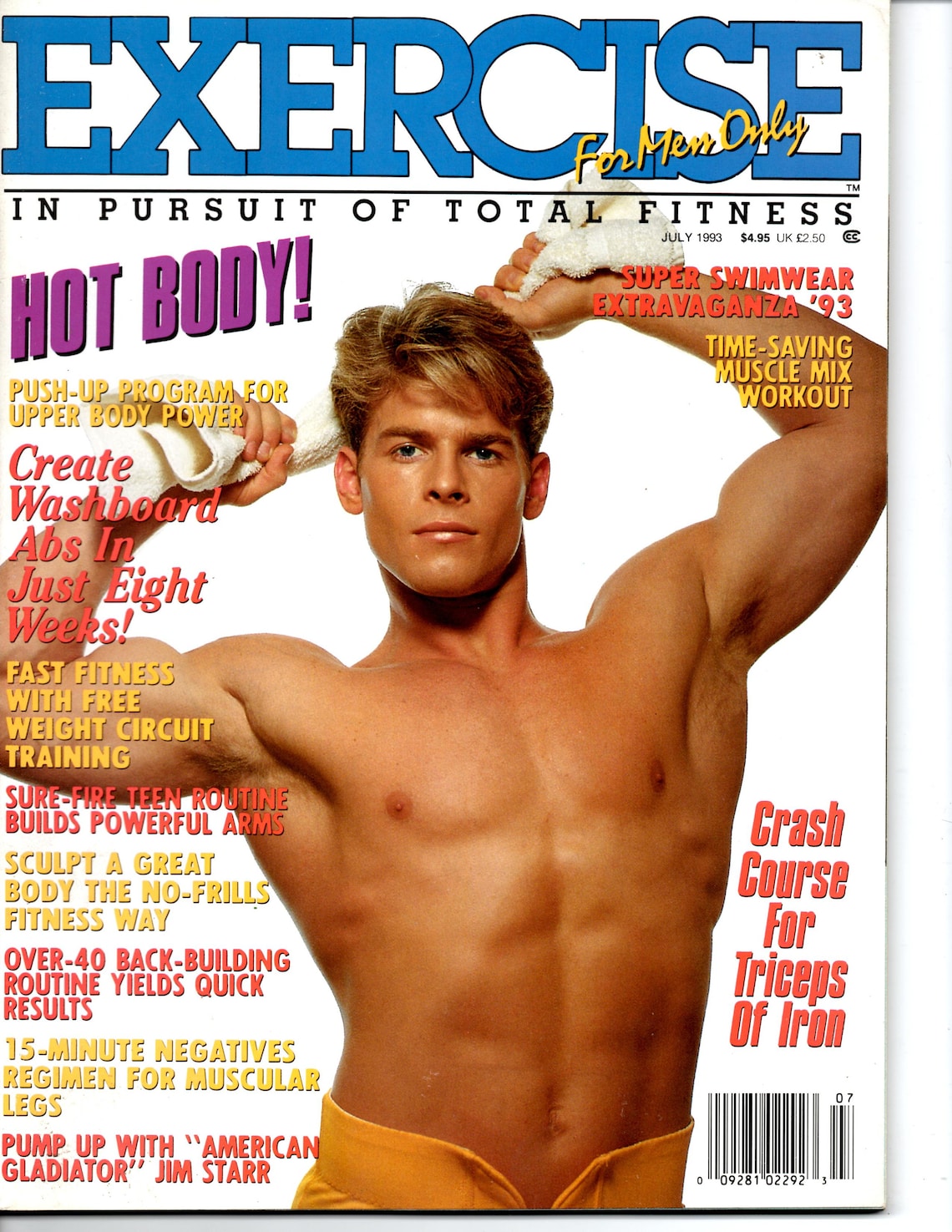 Exercise For Men Only Magazine July1993 Vol 9 Issue 4 Etsy