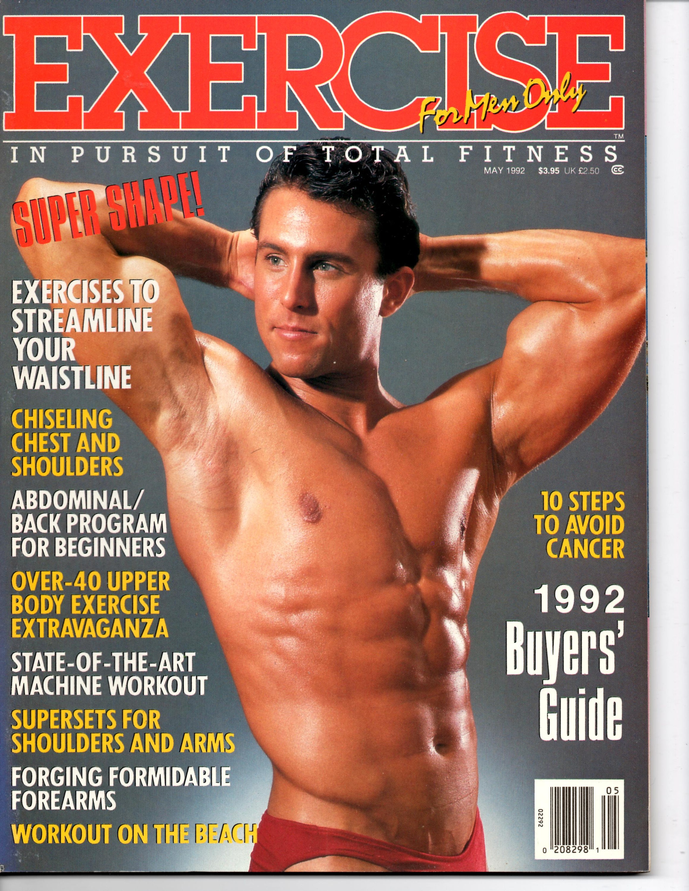 Exercise For Men Only magazine may 1992 vol 8 issue 3/ Etsy