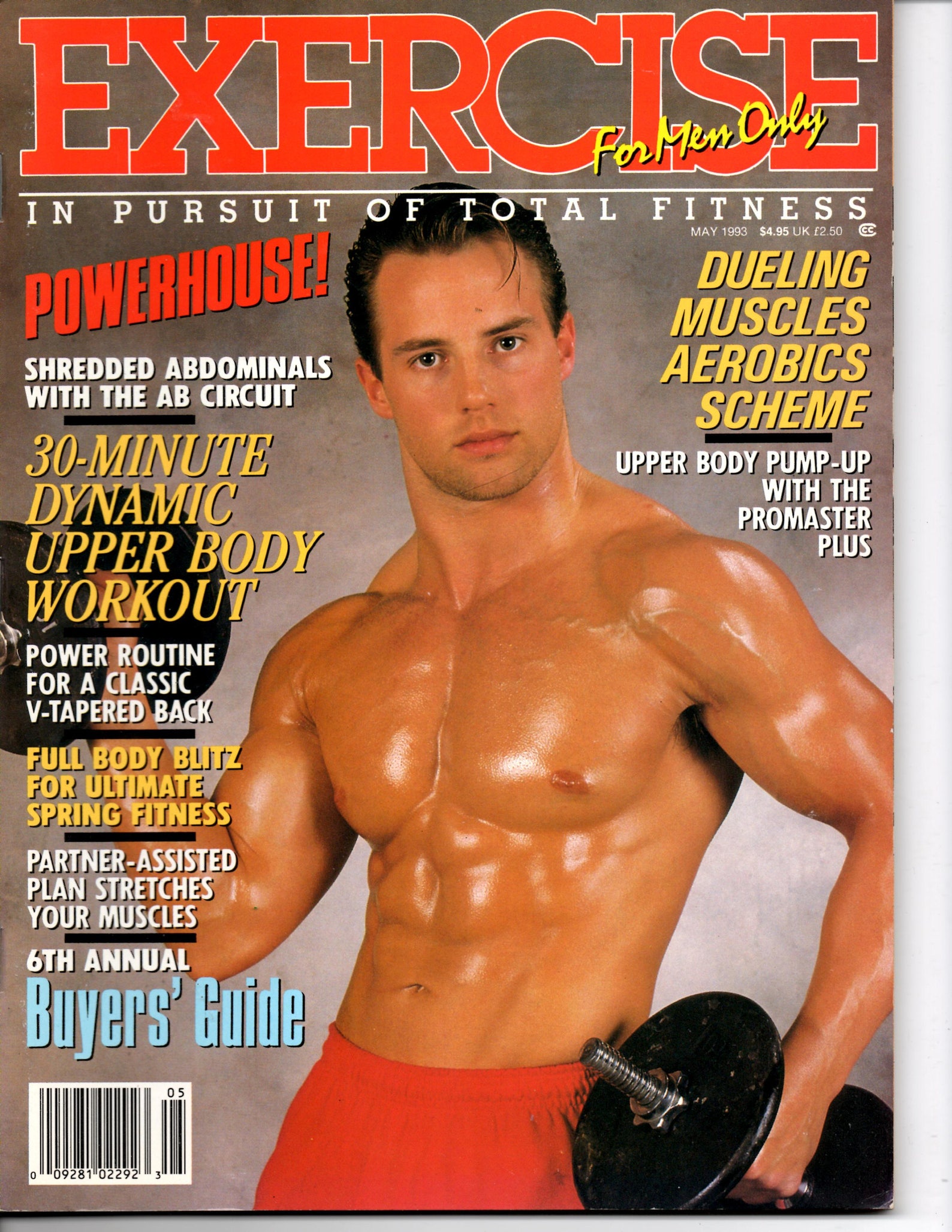 Exercise For Men Only magazine may 1993 vol 9 issue 3/ Etsy