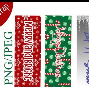 Christmas Pen Wraps, Holiday Pen Wraps, Glitter Pen Wraps, Pen Wraps