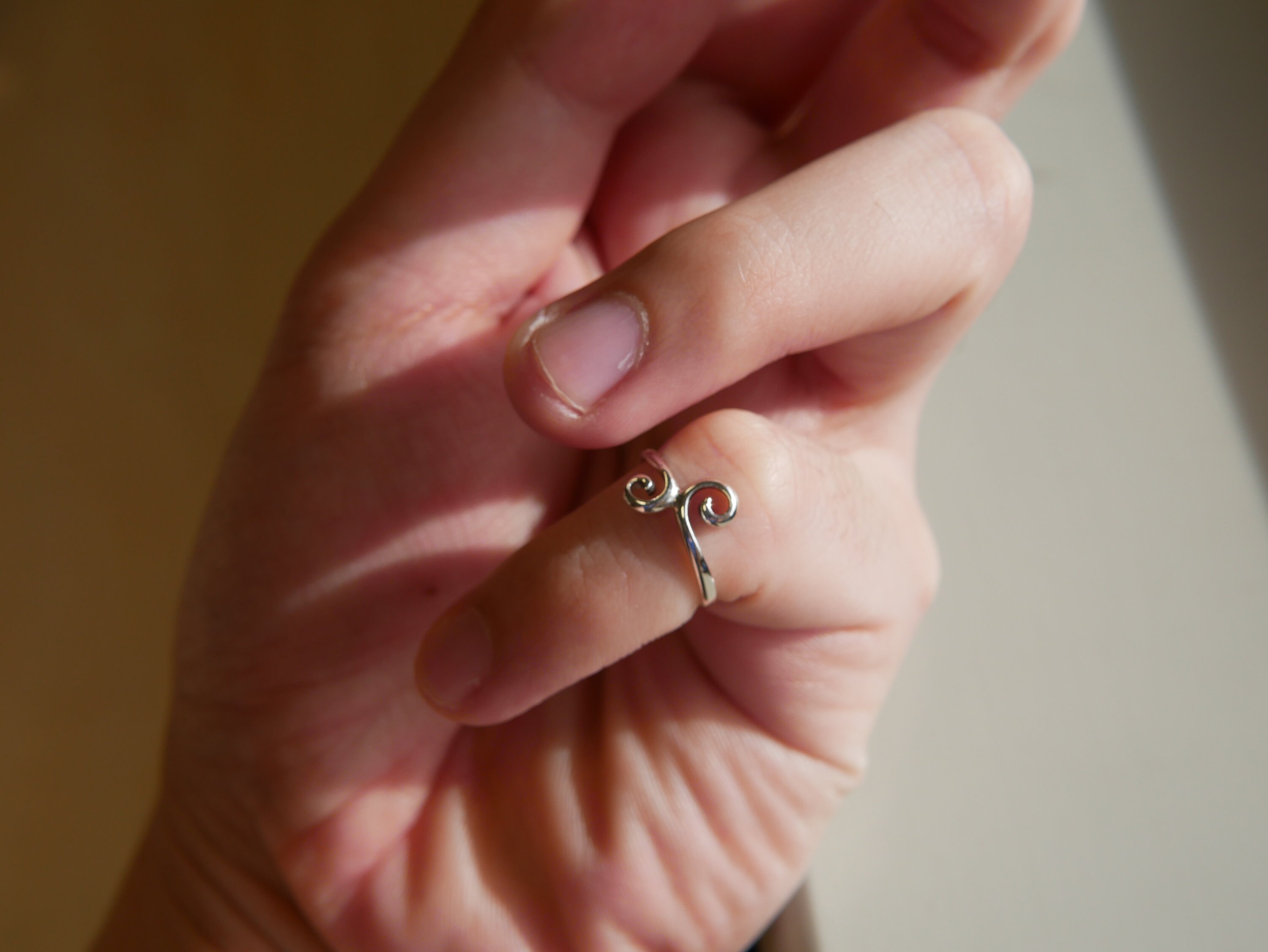 Toe Ring Minimalist Spiral Jewellery Sterling Silver Etsy