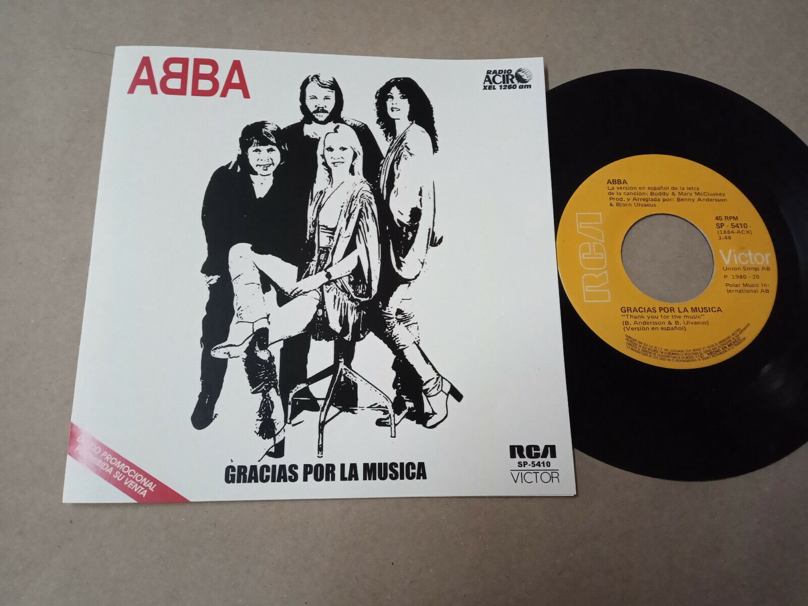 ABBA Gracias Por La Musica Thank You for the Music / Dame Dame Dame