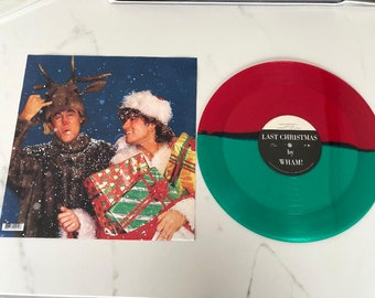 Wham! - Last Christmas Ultra Rare Promo 12" Single Green &  Red Color Record LP NM (The Very Best Of Greatest Hits)
